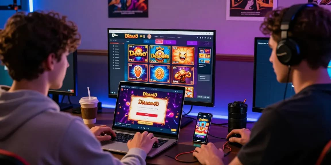 Pengguna menikmati pengalaman diana4d login sambil bermain slot online dengan atmosfer modern dan nyaman.
