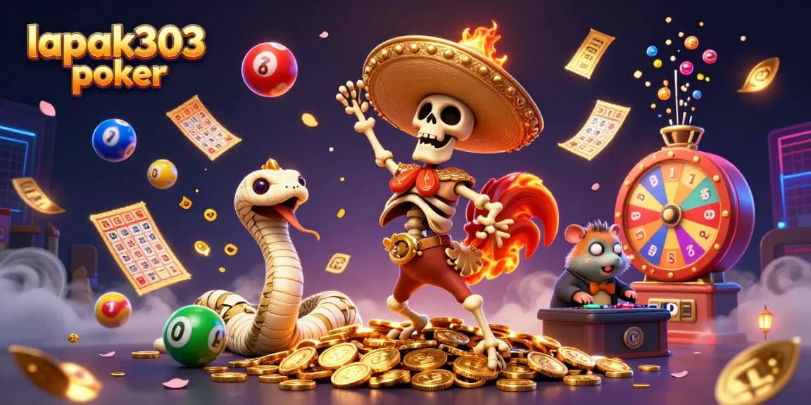 Permainan menarik di lapak303 poker dengan karakter lucu dan banyak elemen judi yang dinamis.