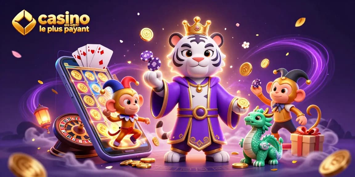 Découvrez l'excitation de gagner au casino en ligne le plus payant avec des personnages de jeu colorés et vibrants.