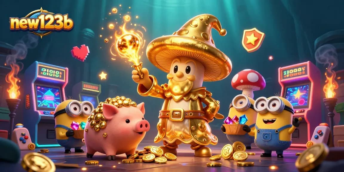 Experience thrilling gaming excitement at new123b with magical elements and vibrant visuals.