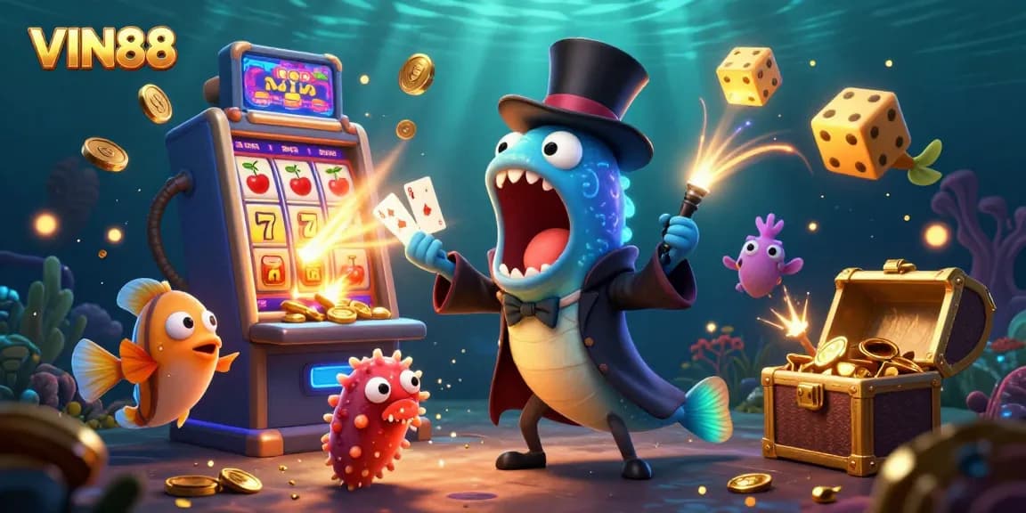 Experience the exhilarating world of VIN88 with vibrant casino magic and jackpots.