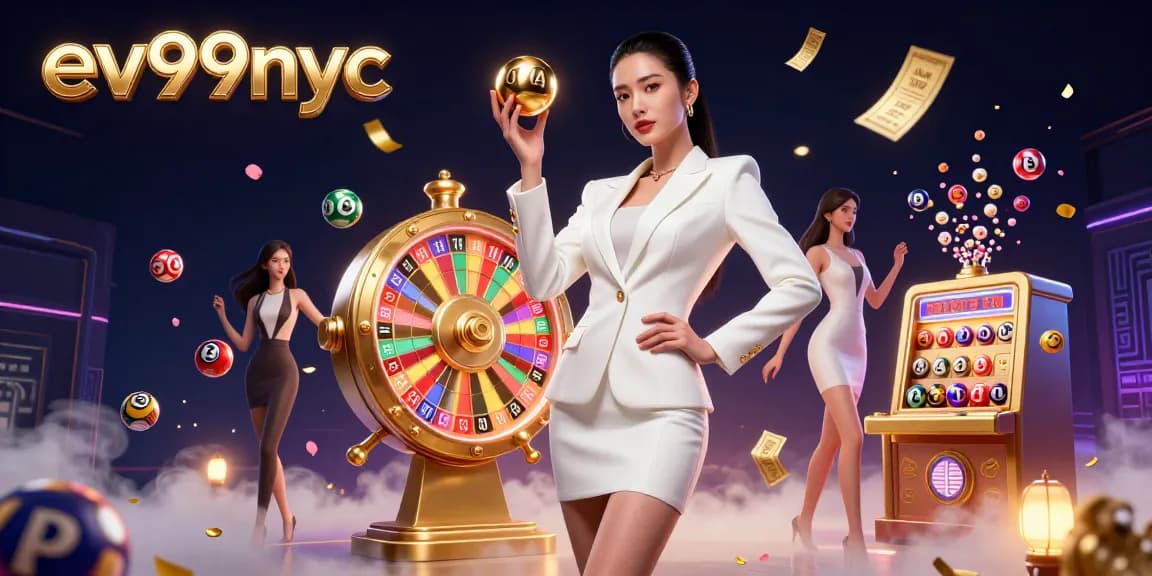 Play exciting games at ev99nyc with vibrant lottery balls and engaging casino elements.