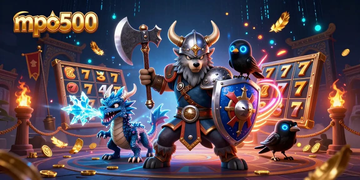Spin the reels and win big with mpo500's exciting slot games and a Viking warrior theme.