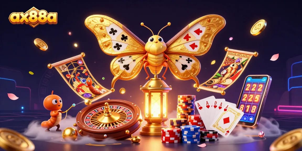 Experience thrilling action at ax88a, where golden coins and vibrant slots create an exciting casino atmosphere.