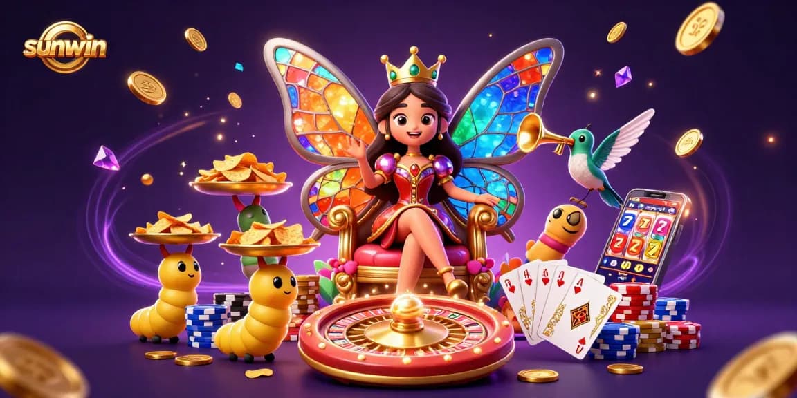 Experience the excitement of sunwin with captivating casino adventures featuring the majestic butterfly queen.