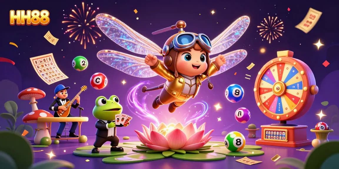 Experience thrilling gameplay at HH88 with vibrant characters in a dynamic casino setting.