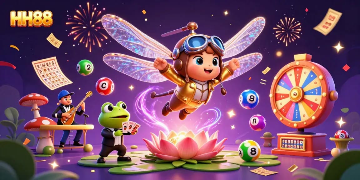 Experience thrilling gameplay at HH88 with vibrant characters in a dynamic casino setting.