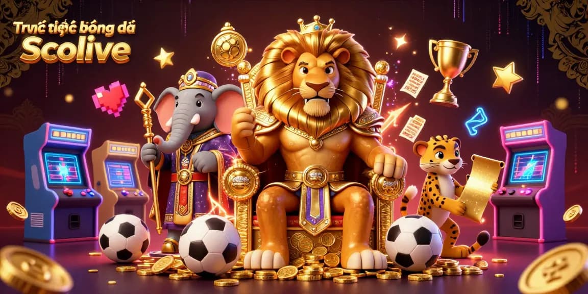 Experience Trực tiếp bóng đá Socolive with gaming symbols, enhanced by vibrant casino elements in an engaging illustration.