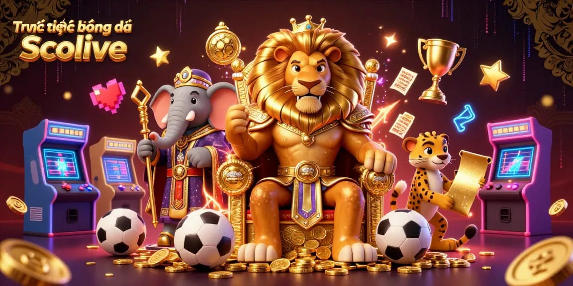 Experience Trực tiếp bóng đá Socolive with gaming symbols, enhanced by vibrant casino elements in an engaging illustration.