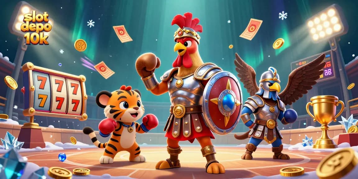 Experience the excitement of slot depo 10k with vibrant characters and dynamic casino elements.