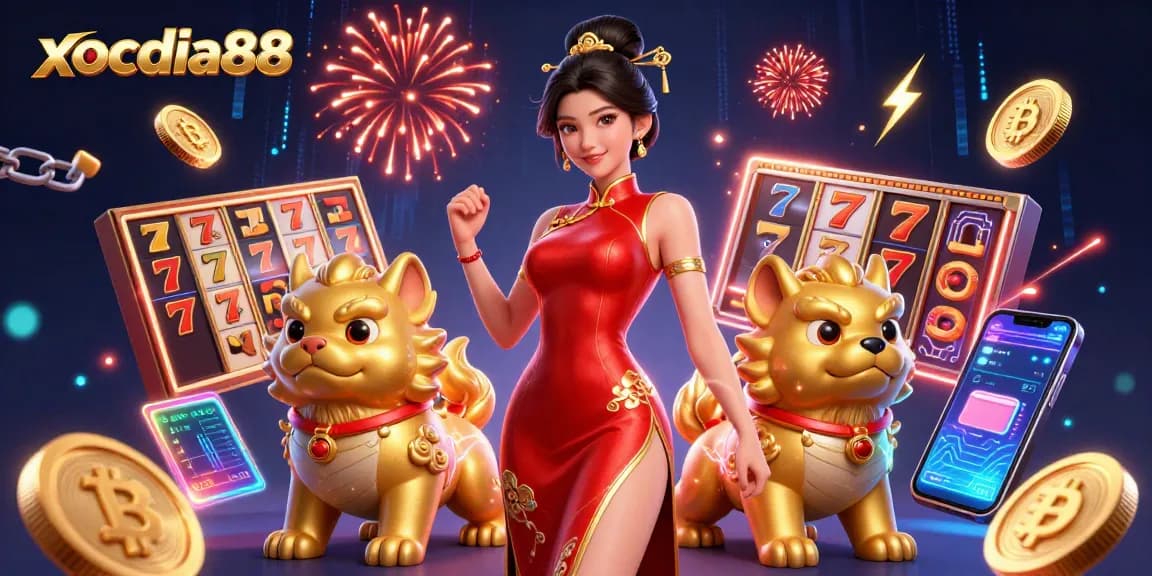 Experience xocdia88's thrilling gaming action with vibrant visuals and iconic symbols.
