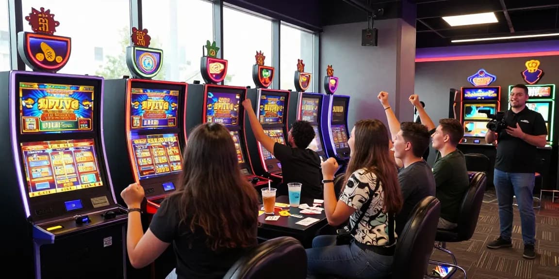Pemain di https://honda555.net/ merayakan kemenangan jackpot dalam suasana permainan yang ceria dan modern.