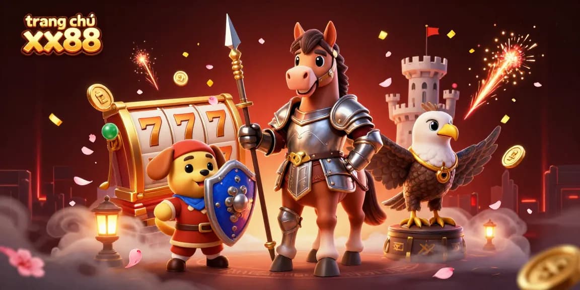 Experience the thrills at trang chủ xx88 with vibrant casino elements and engaging characters in a dynamic 3D scene.