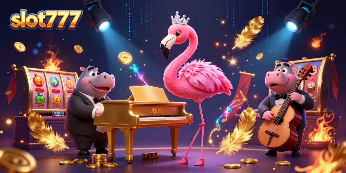 Experience thrilling gameplay at slot777 with vibrant casino characters and dynamic elements.