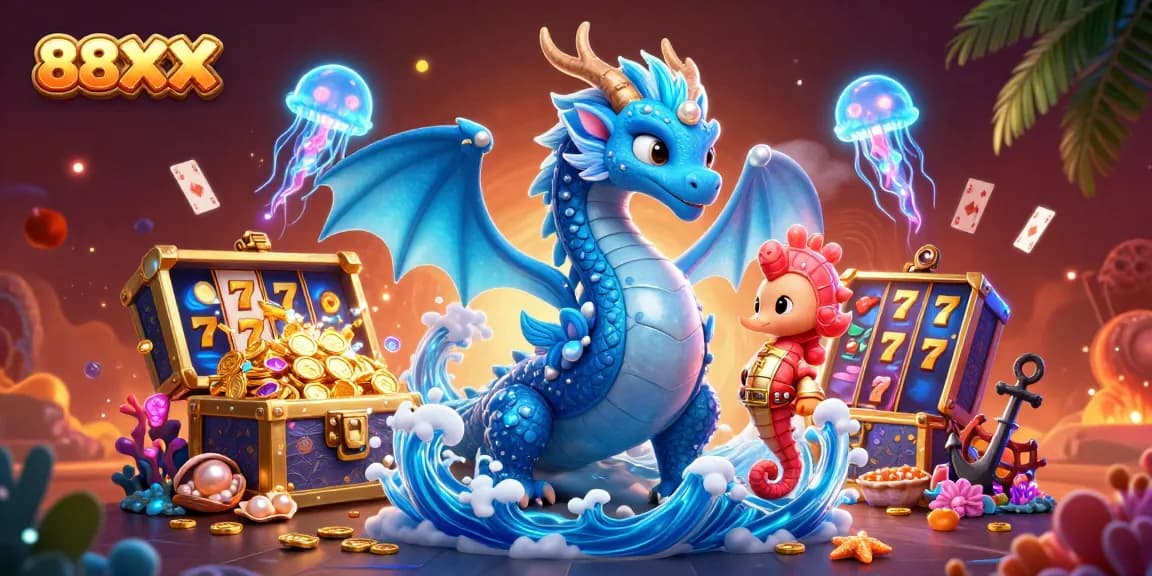 Spin thrilling games and win at 88XX with majestic dragon and vibrant slot visuals!