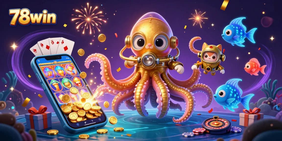 Experience thrilling gameplay with the 78win kraken slot adventure in a vibrant underwater scene.