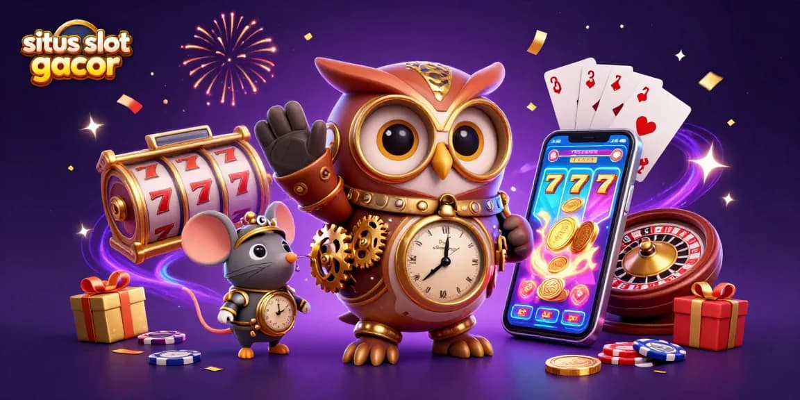 Experience the excitement of situs slot gacor with vibrant slot reels and dynamic casino elements.