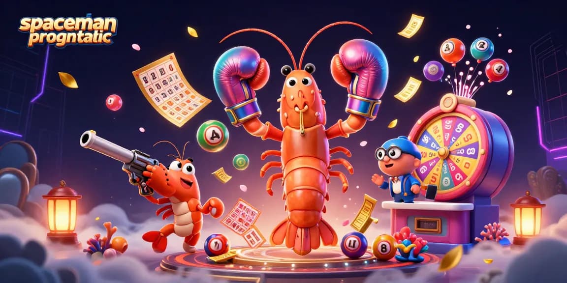 Experience the thrill of spaceman pragmatic as vibrant lotto balls and jackpots animate this engaging scene.