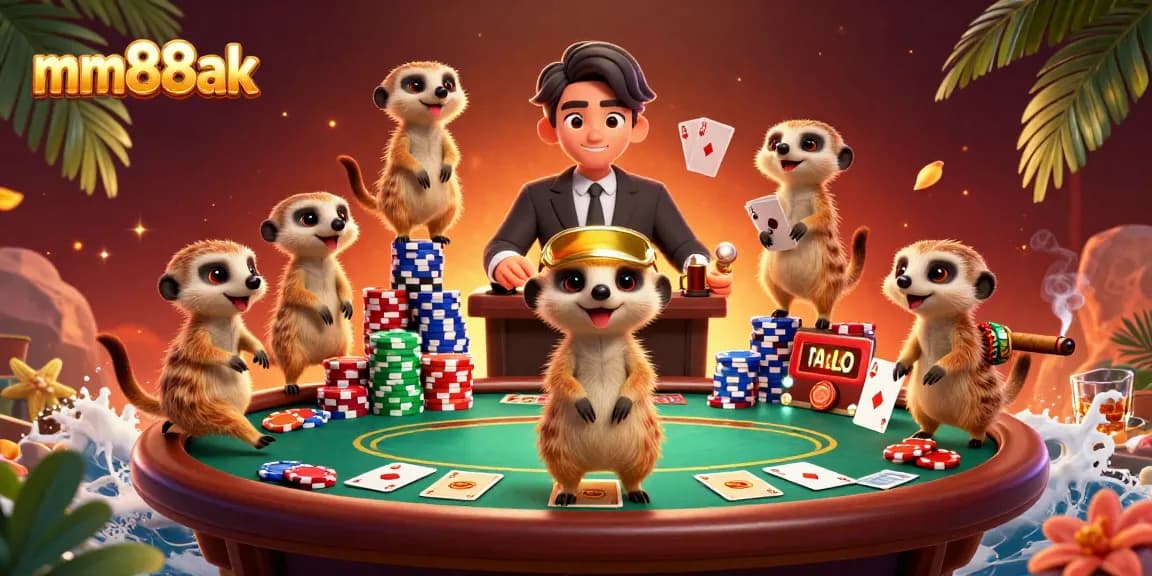 Experience thrilling games at mm88ak with meerkat dealers and a vibrant casino scene.