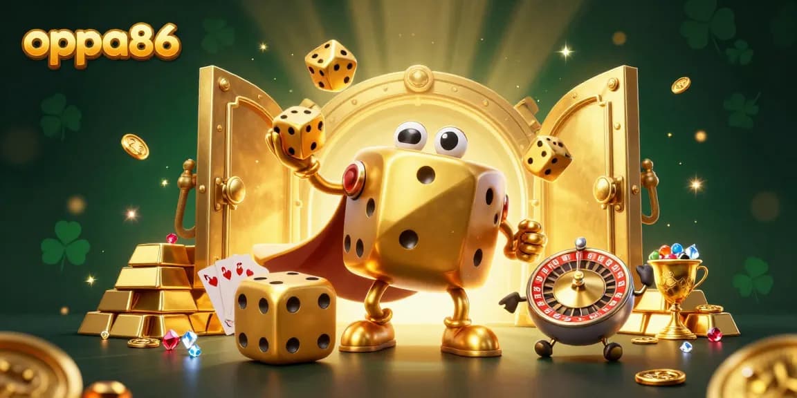 Engage with oppa86's thrilling casino adventure featuring colorful characters and vibrant game elements.