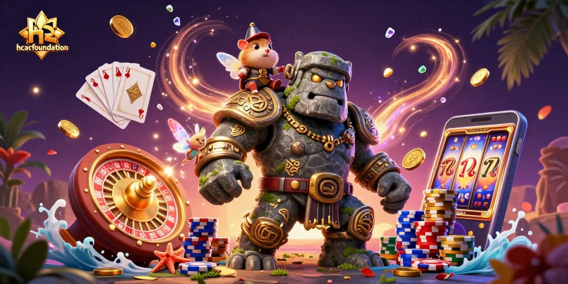 Experience thrilling gaming at hcacfoundation with a vibrant 3D scene showcasing epic casino elements.