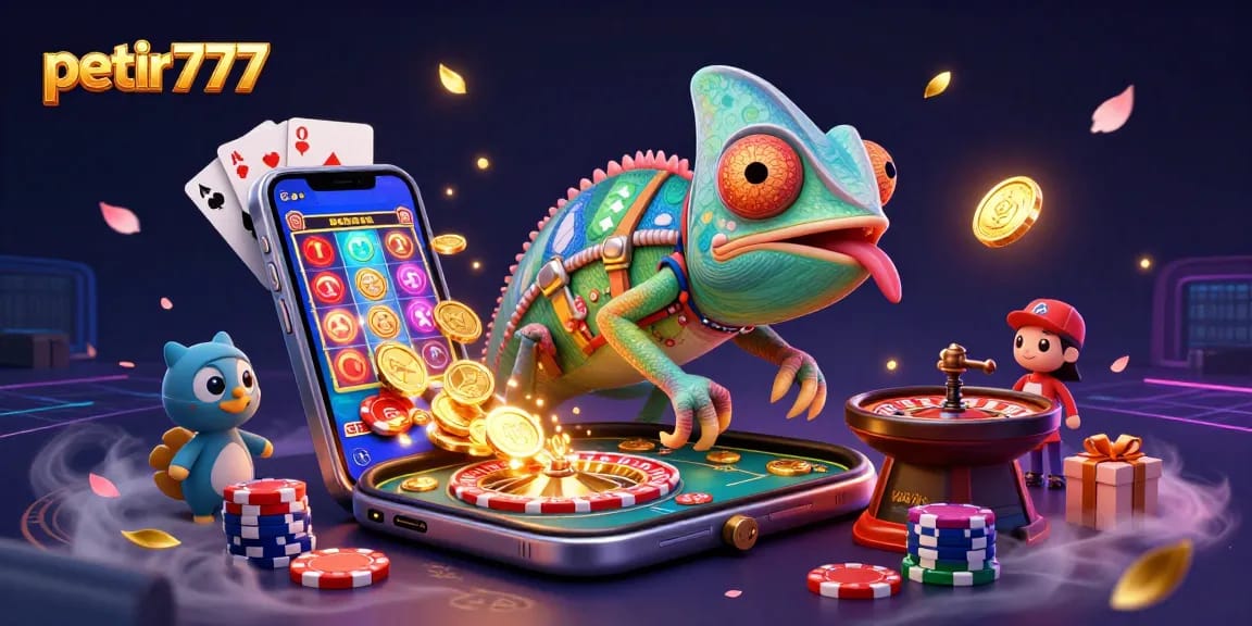 Engage with petir777 as the chameleon casino owner oversees thrilling gameplay with vibrant 3D features.