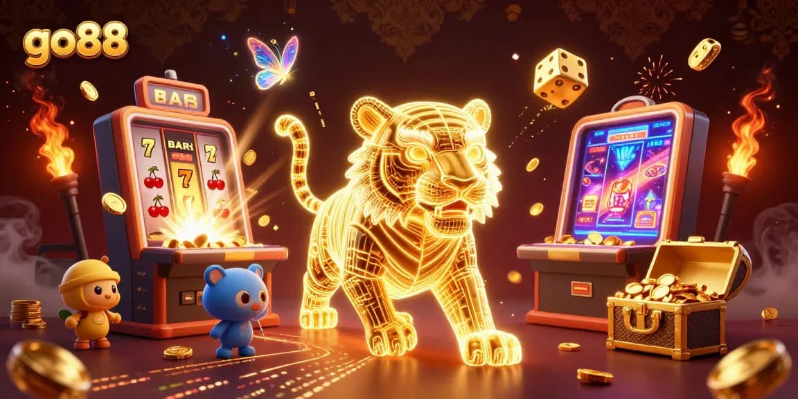 Experience the thrill of gaming at go88 with vibrant visuals and dynamic casino elements.
