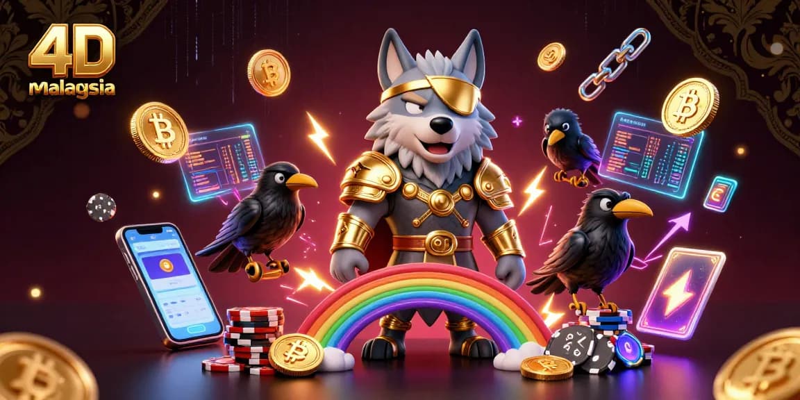 Experience exciting 4D online Malaysia gameplay with a mythical scene full of interactive elements and vibrant energy.