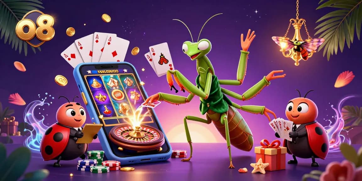 Experience thrilling gaming action at o 8 with vibrant characters and immersive casino elements.