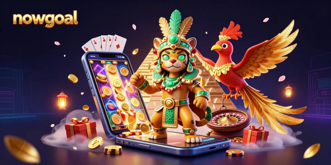 Engage in thrilling betting experiences with nowgoal's dynamic live scores and colorful casino elements.