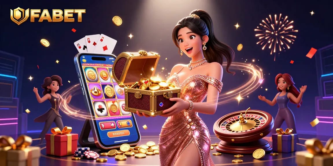 Experience thrilling gaming moments at UFABET with a stunning treasure chest overflowing with riches.