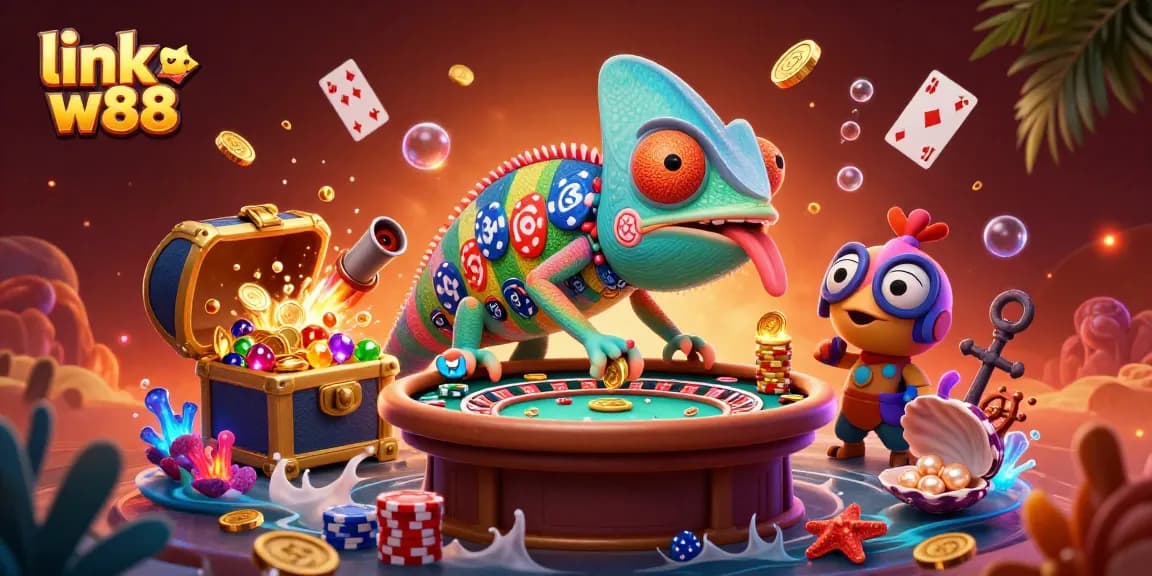 Khám phá link w88 cho trải nghiệm chơi casino đỉnh cao cùng chameleon chủ sòng.