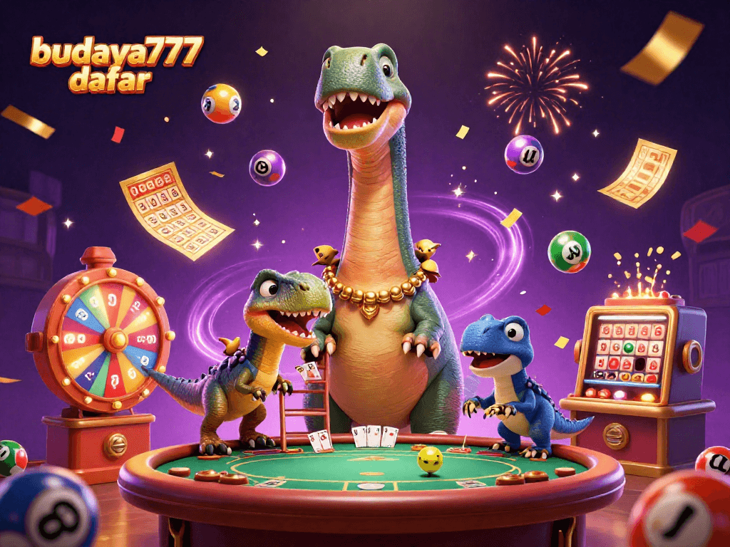 Menangkan permainan di budaya777 daftar dengan ilustrasi kartun 3D mendebarkan yang penuh warna.