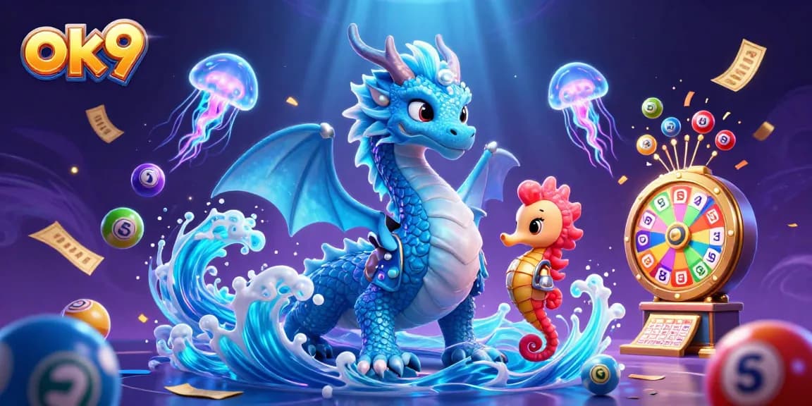 Engage in thrilling gaming adventures at ok9 with vibrant lottery elements and magical creatures.