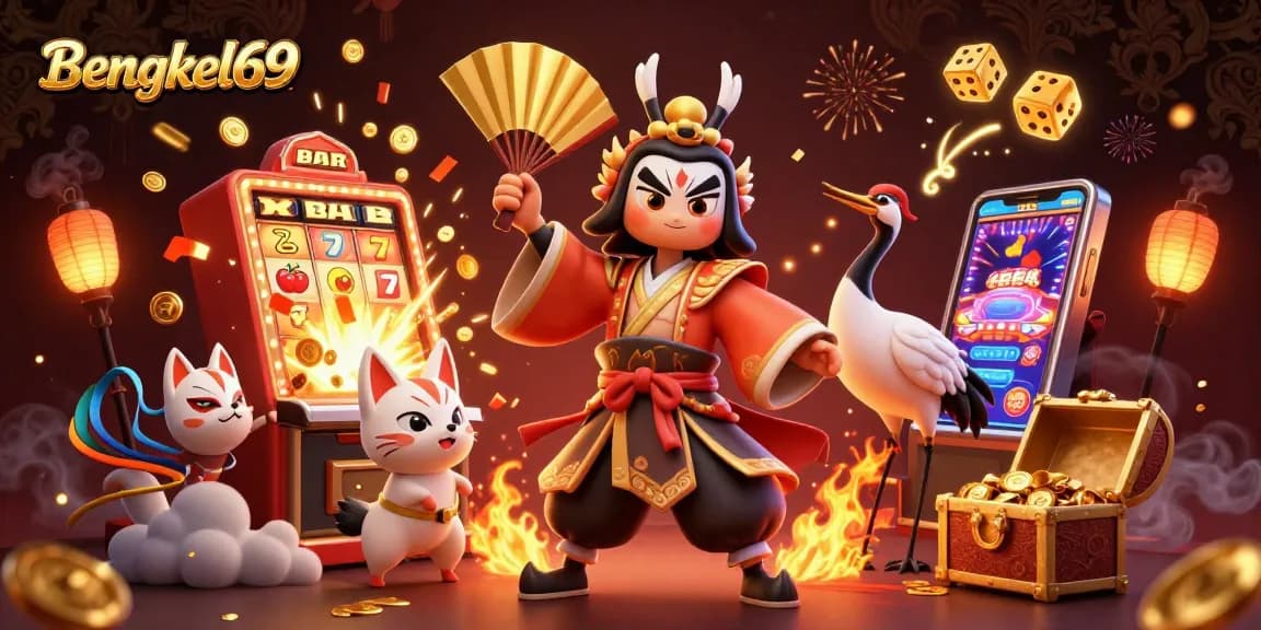 Experience the thrill of winning at Bengkel69 with vibrant slot action and stunning 3D visuals.