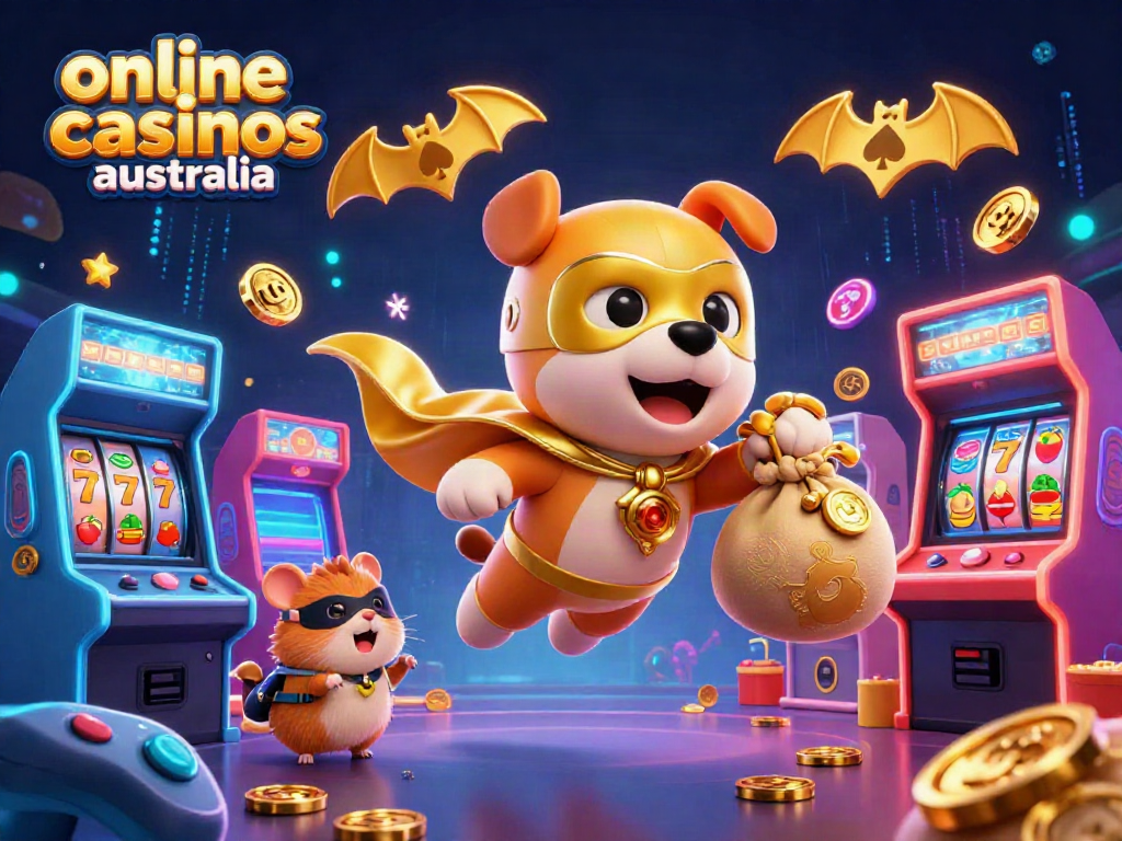 Experience thrilling wins at online casinos Australia with a dynamic scene of casino-themed heroics.