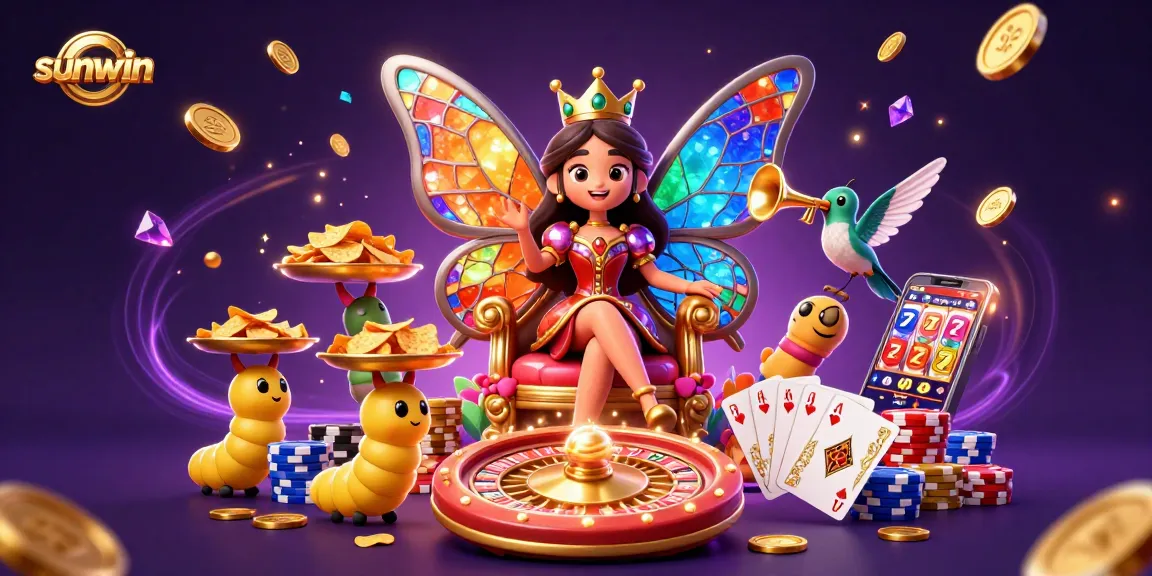 Experience the excitement of sunwin with captivating casino adventures featuring the majestic butterfly queen.