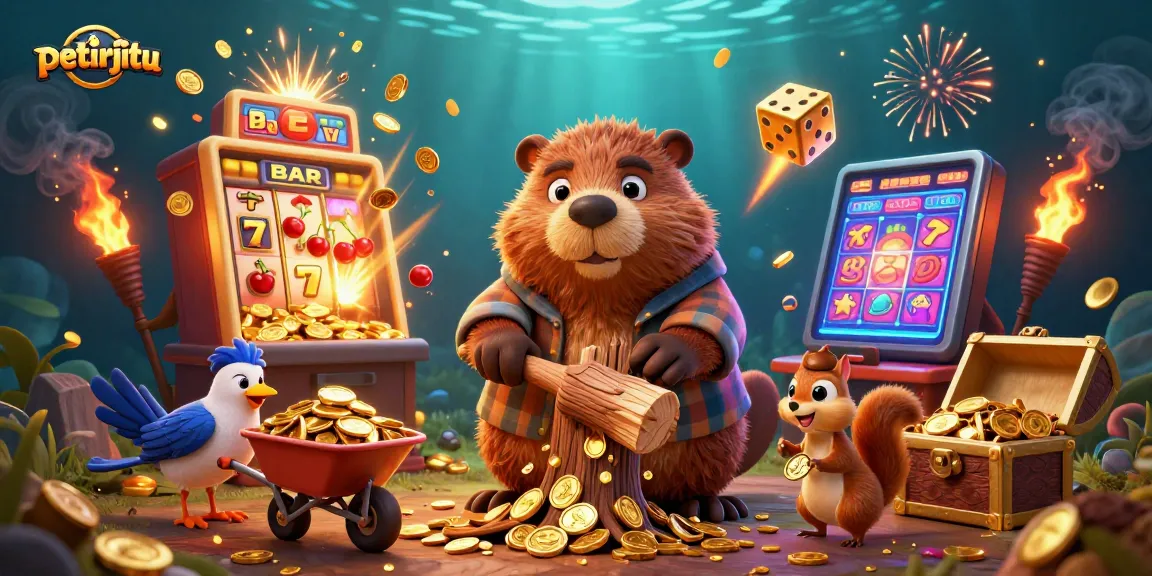 Temukan petirjitu saat bermain slot dengan jackpot penuh emas dan karakter lucu.