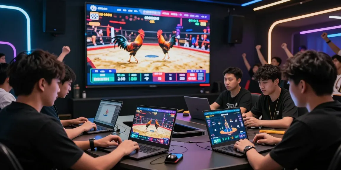 Nền tảng cược trực tuyến GA65 với các game thủ đang theo dõi trận đá gà trực tiếp.