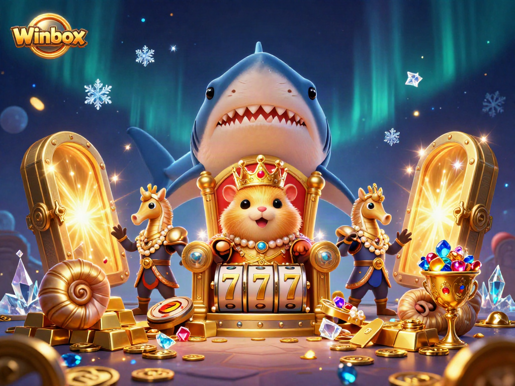 Engage with Winbox's vibrant gaming adventure featuring the hamster king in a treasure-filled kingdom.