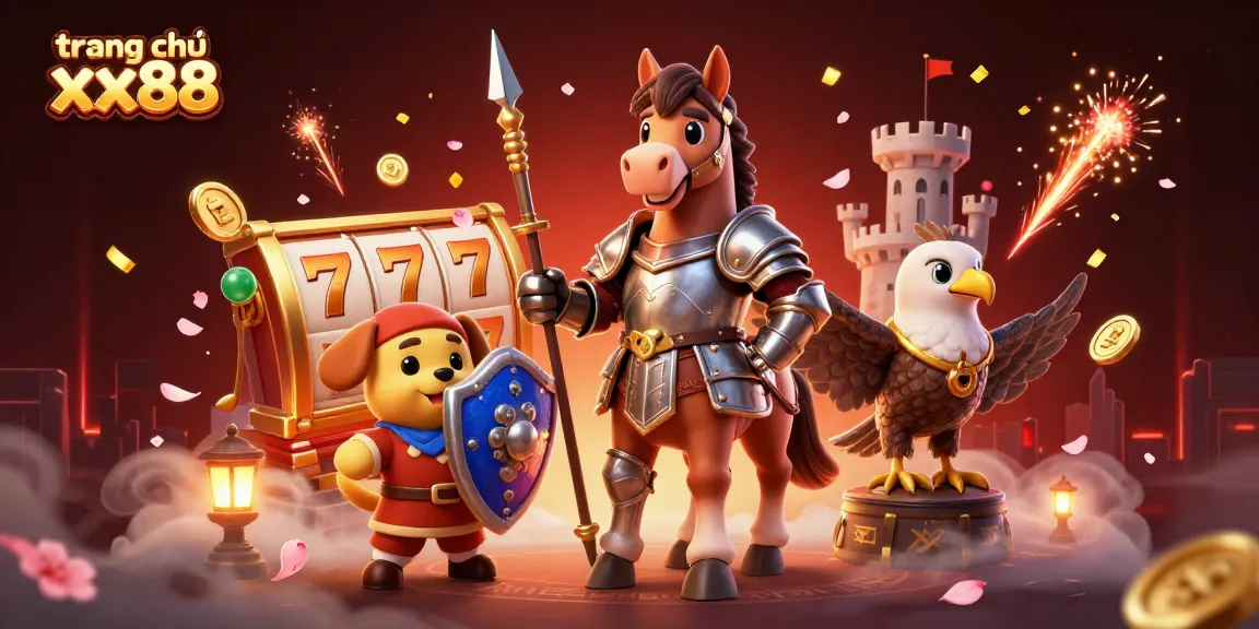Experience the thrills at trang chủ xx88 with vibrant casino elements and engaging characters in a dynamic 3D scene.
