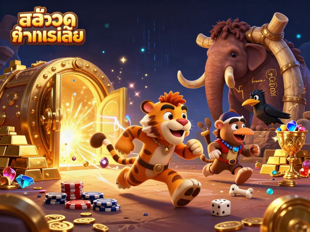 เล่นสล็อต ทดลองเล่น กับตัวละครในการ์ตูน 3D ในคาสิโนยุคก่อนประวัติศาสตร์