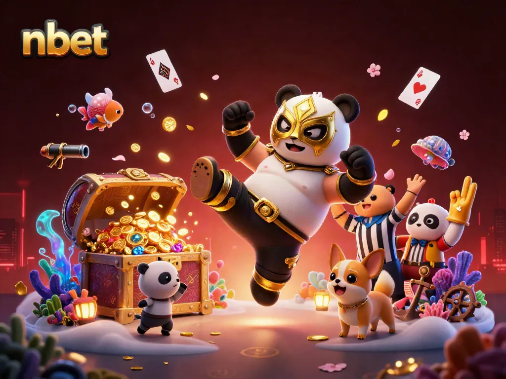Experience nbet's vibrant gaming adventure with dazzling 3D characters in action.