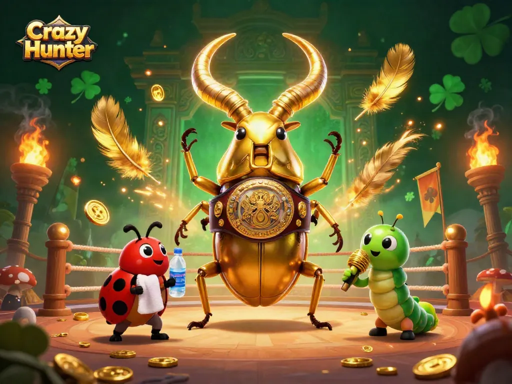 เกม Crazy Hunter นำเสนอภาพของจักรพรรดิในประเทศคาสิโนที่ต้องแข่งขันที่น่าตื่นเต้น