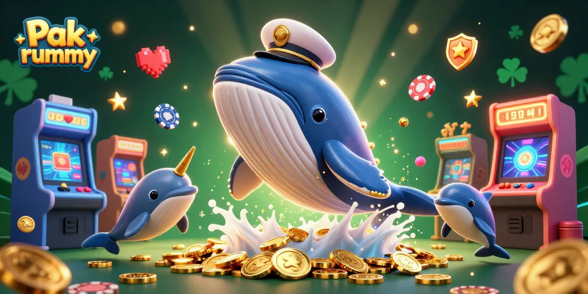 Experience Pak rummy with exciting coins and characters in a vibrant 3D illustration filled with casino fun.