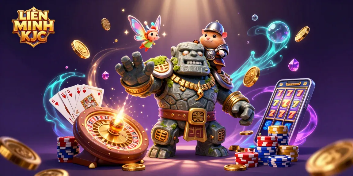 Experience the thrill of LIÊN MINH KJC with vibrant, action-packed casino adventure components.