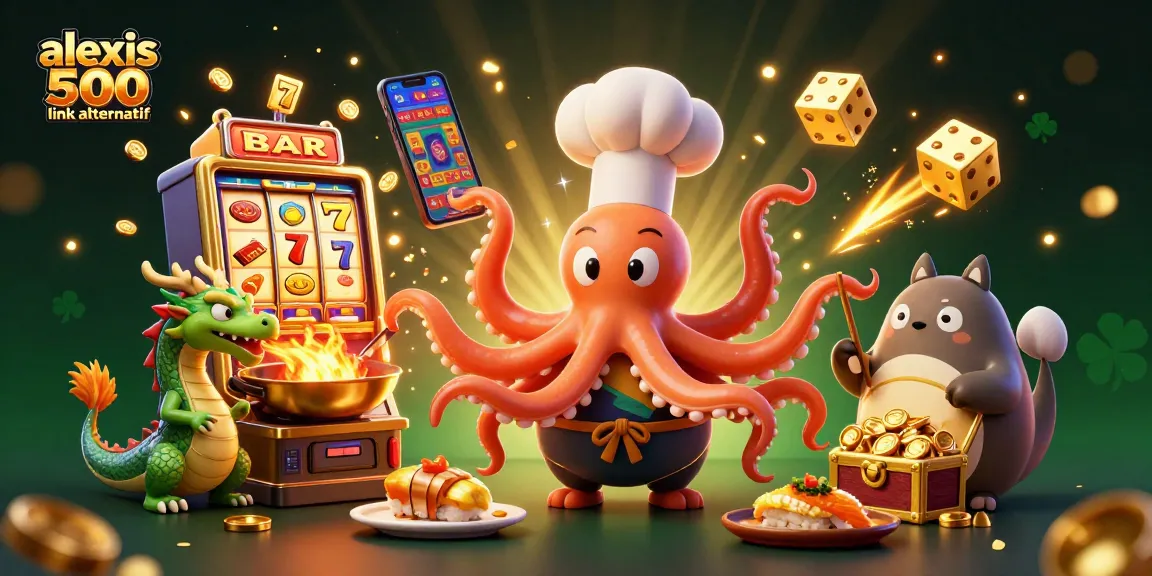 Experience high-stakes fun with the alexis 500 link alternatif in this vibrant 3D casino scene.