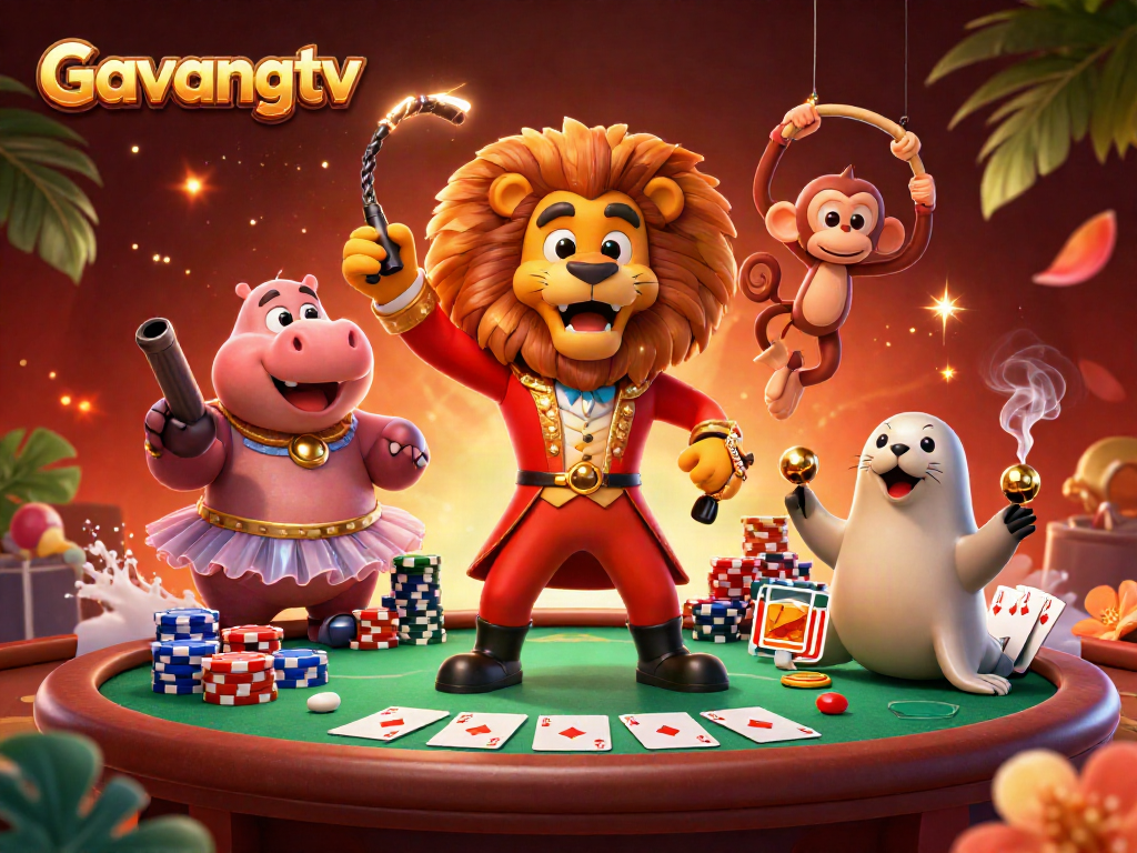 Experience the thrill of Gavangtv with this vibrant gaming scene featuring lively animated characters.