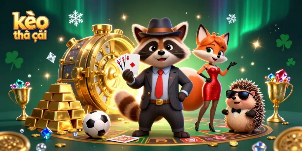 Engage with kèo nhà cái sports betting insights illustrated in a vibrant, detailed scene.