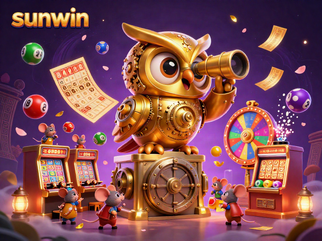 Experience the excitement of sunwin with a thrilling casino scene filled with vibrant game elements